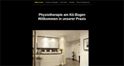Desktop Screenshot of physiotherapie-koebogen.de