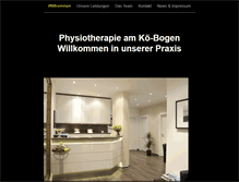 Tablet Screenshot of physiotherapie-koebogen.de